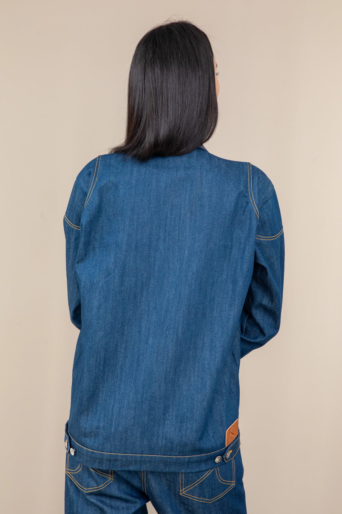 BIKER FRAY DENIM JACKET WOMEN