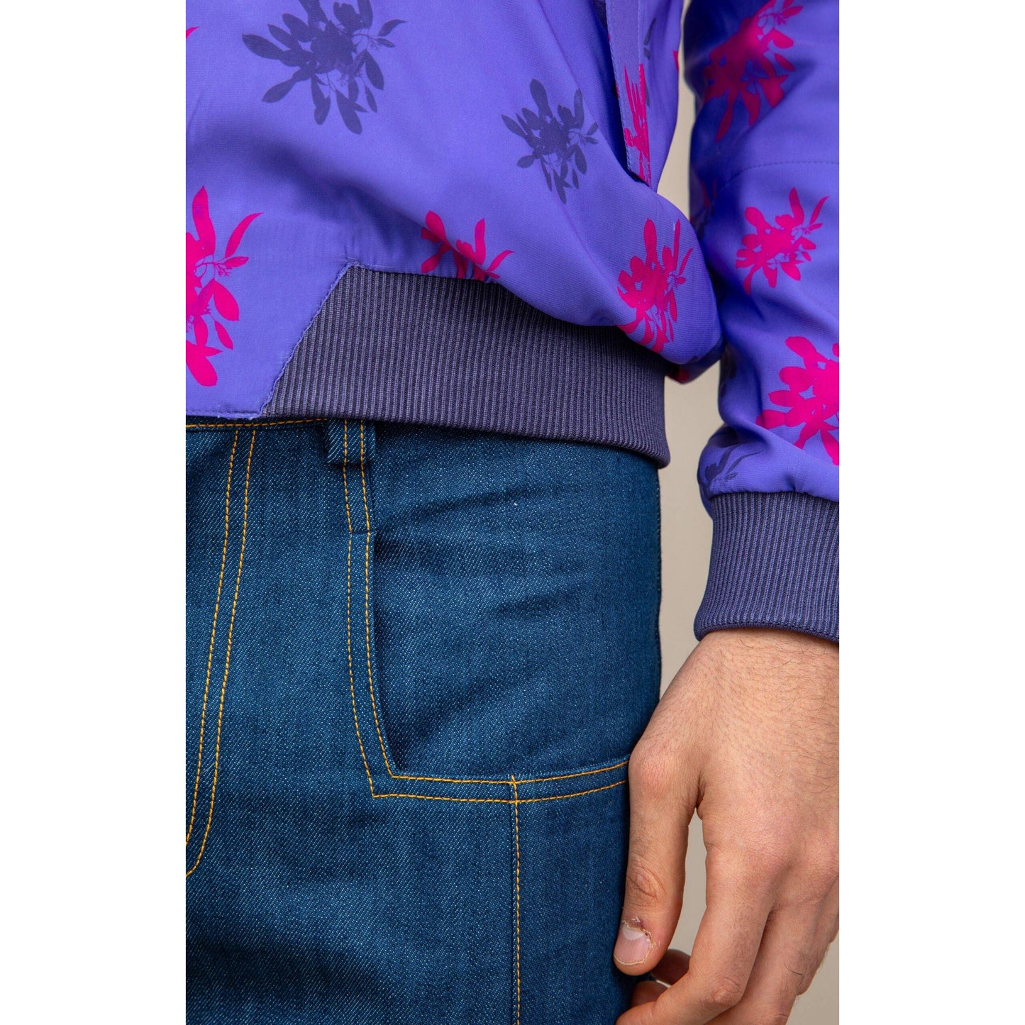 Floral Printed Unisex Bomber Jacket