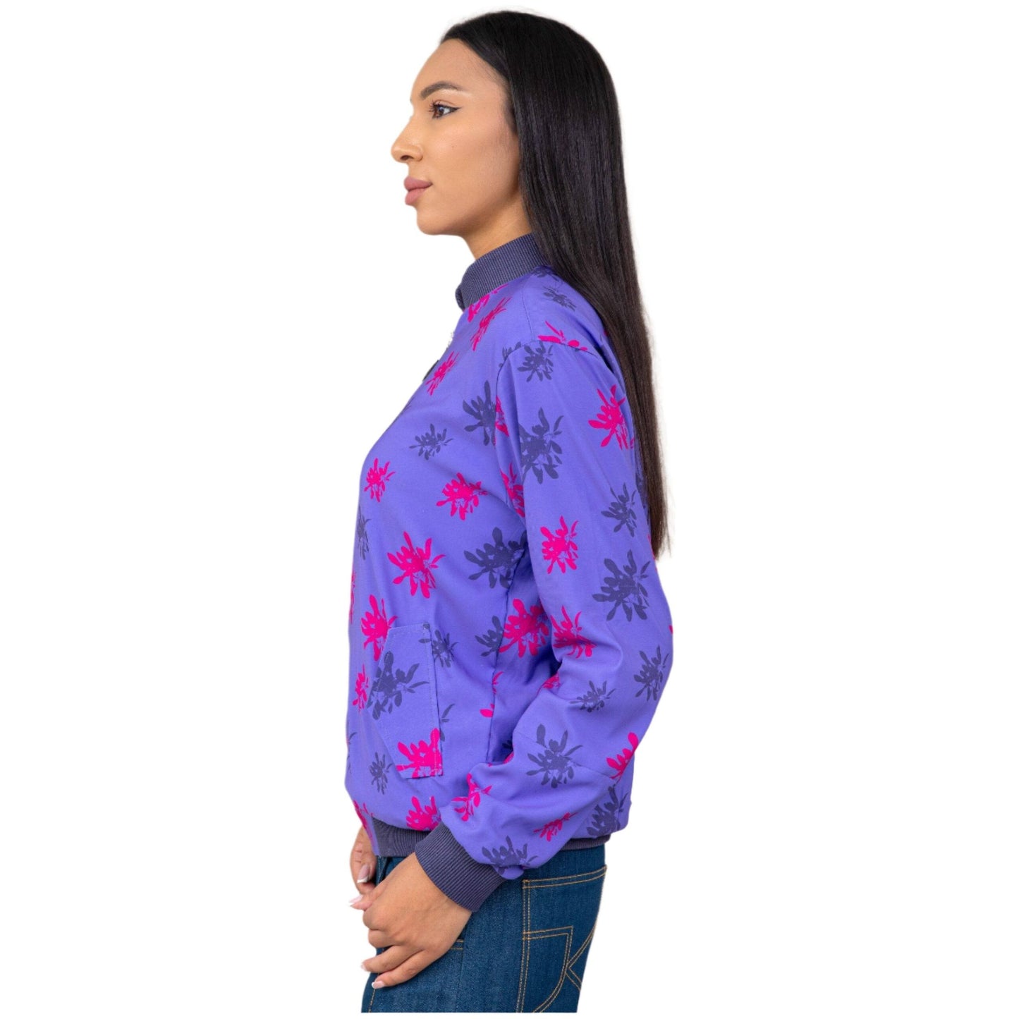 Floral Printed Unisex Bomber Jacket